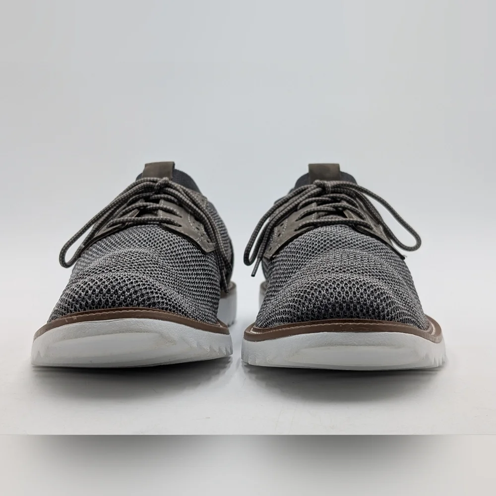Dockers Feinstein Men Size 11.5 Gray Knit Oxford Smart Series Comfort Foot Bed